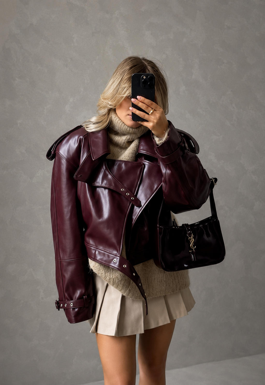 YUNG — Chaqueta Biker Vintage