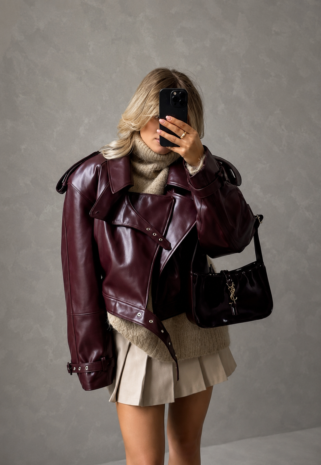 YUNG — Chaqueta Biker Vintage