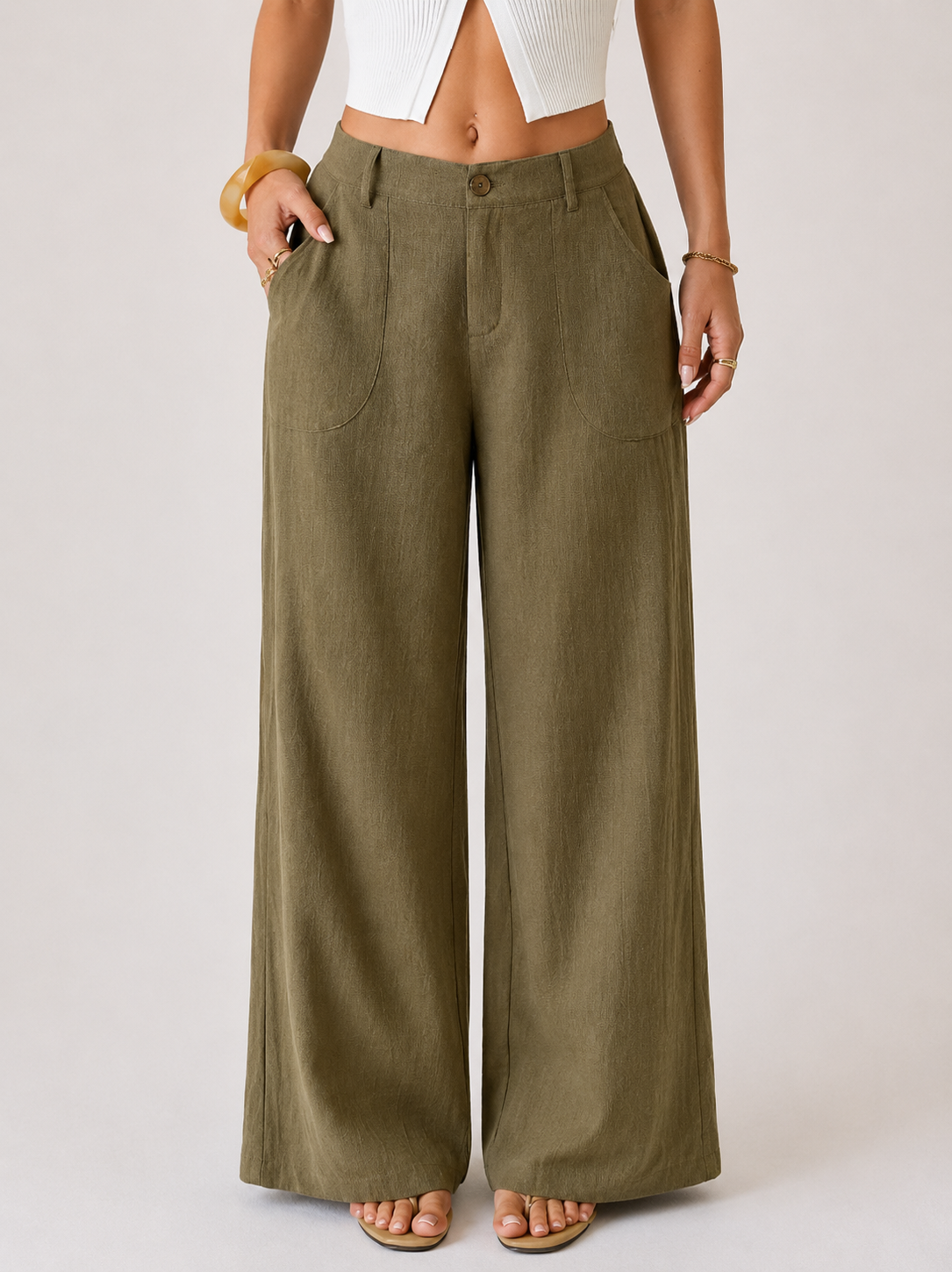 Élina™ — Pantalón amplio de elegancia natural