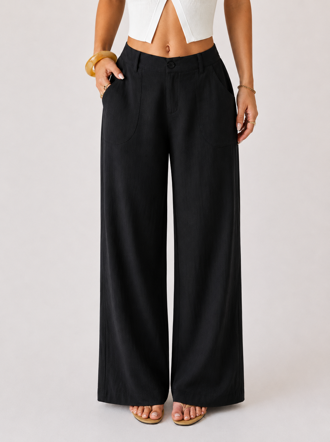 Élina™ — Pantalón amplio de elegancia natural