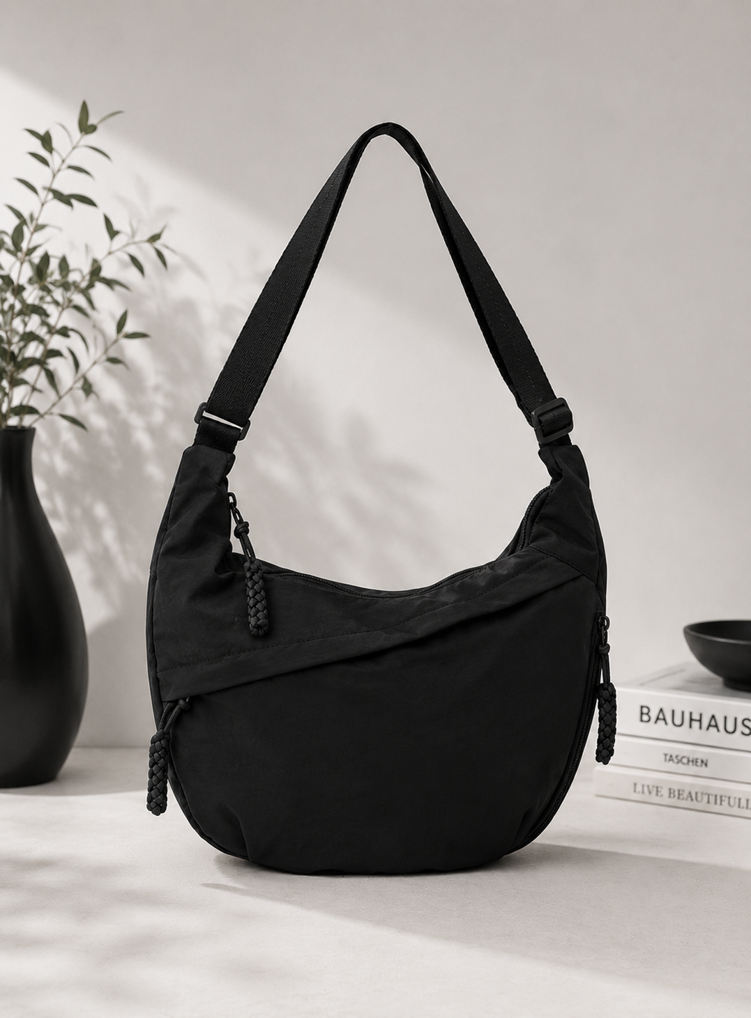 Aria Essential | Bolso de Hombro Negro