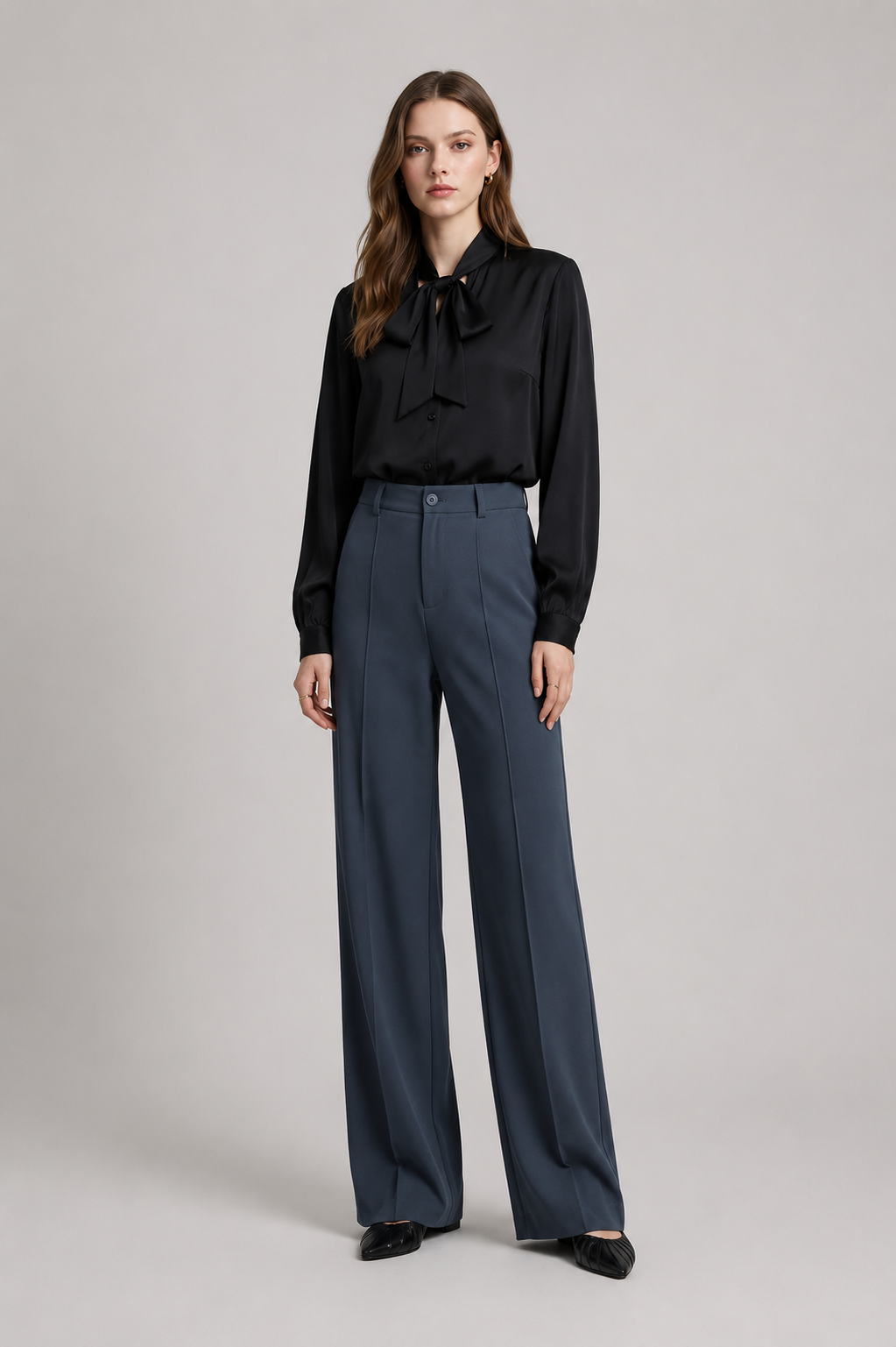 Élise™ | Pantalón Palazzo de Cintura Alta