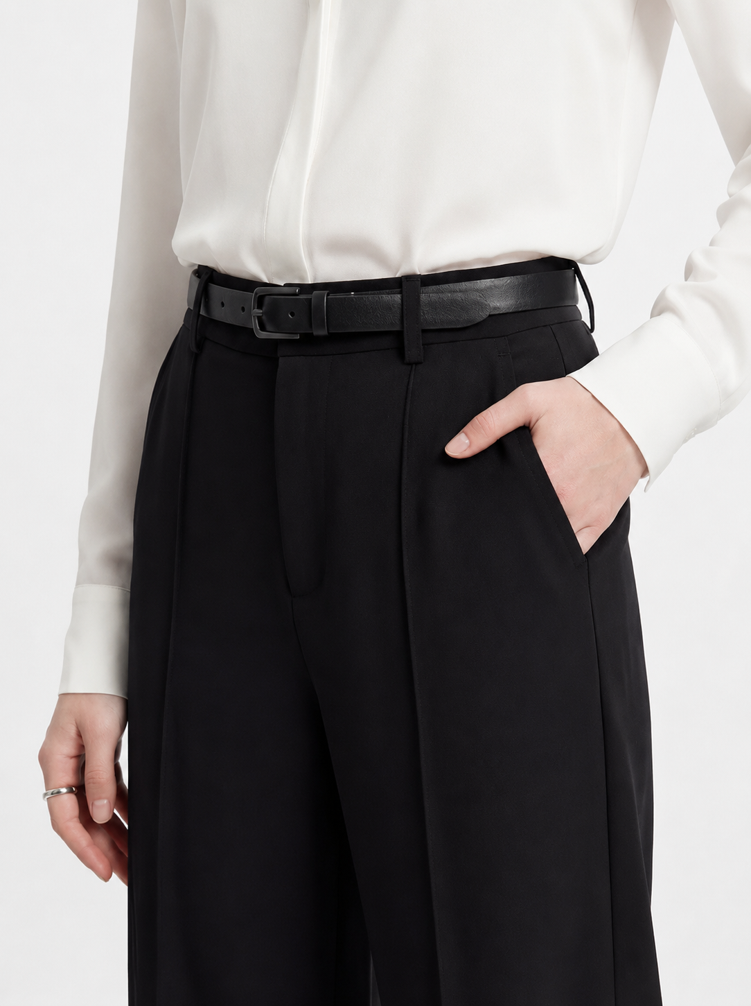 Élise™ | Pantalón Palazzo de Cintura Alta
