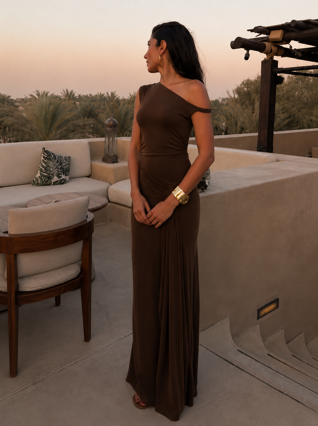 Maevia™ | Vestido Largo de Elegancia Esculpida