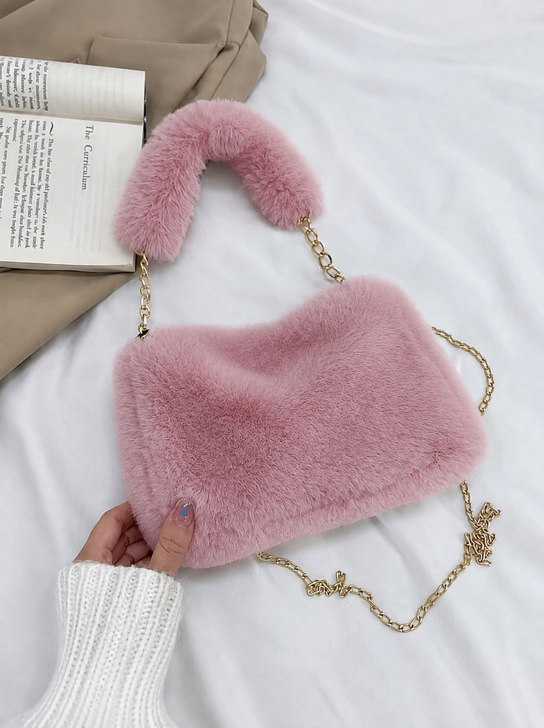 Lillian | Bolso de Hombro Afelpado