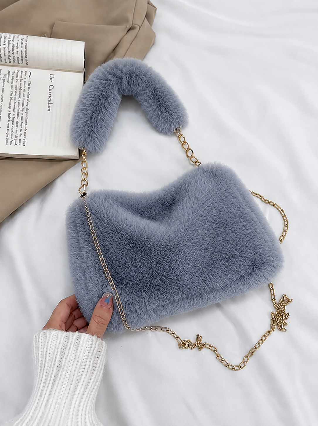 Lillian | Bolso de Hombro Afelpado