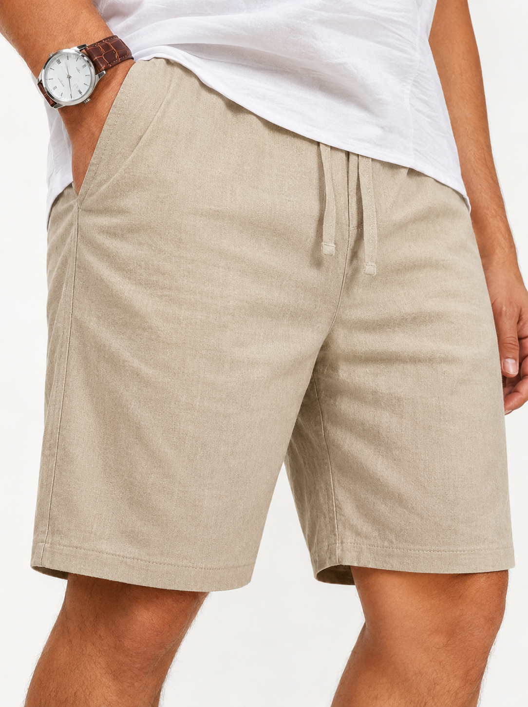 Pantalones cortos de verano de lino