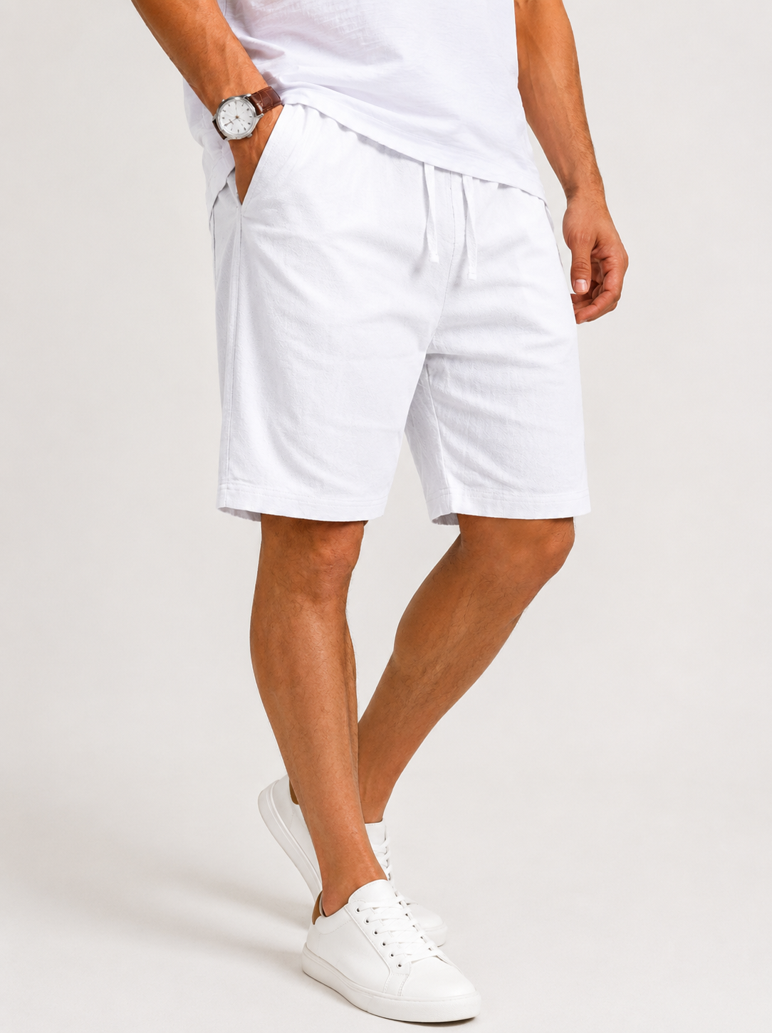 Pantalones cortos de verano de lino
