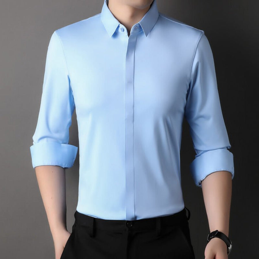 Mitchel | Camisa elástica sin arrugas para hombre