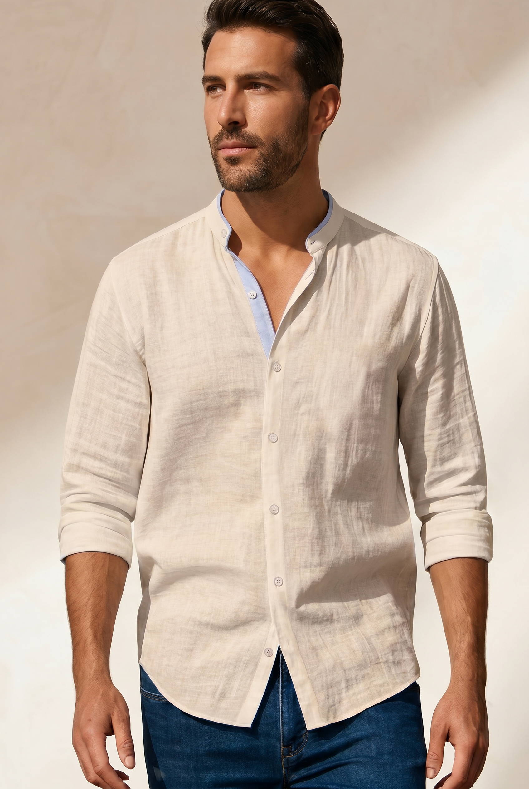 Valerio™ | Camisa de Algodón y Lino