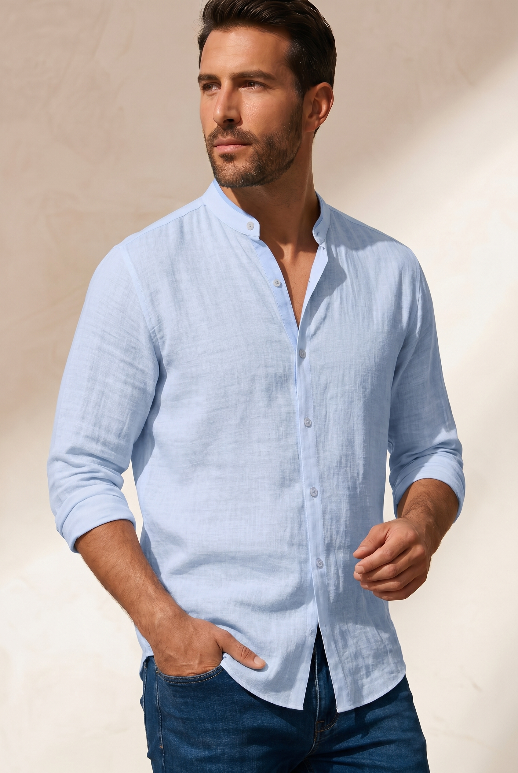 Valerio™ | Camisa de Algodón y Lino