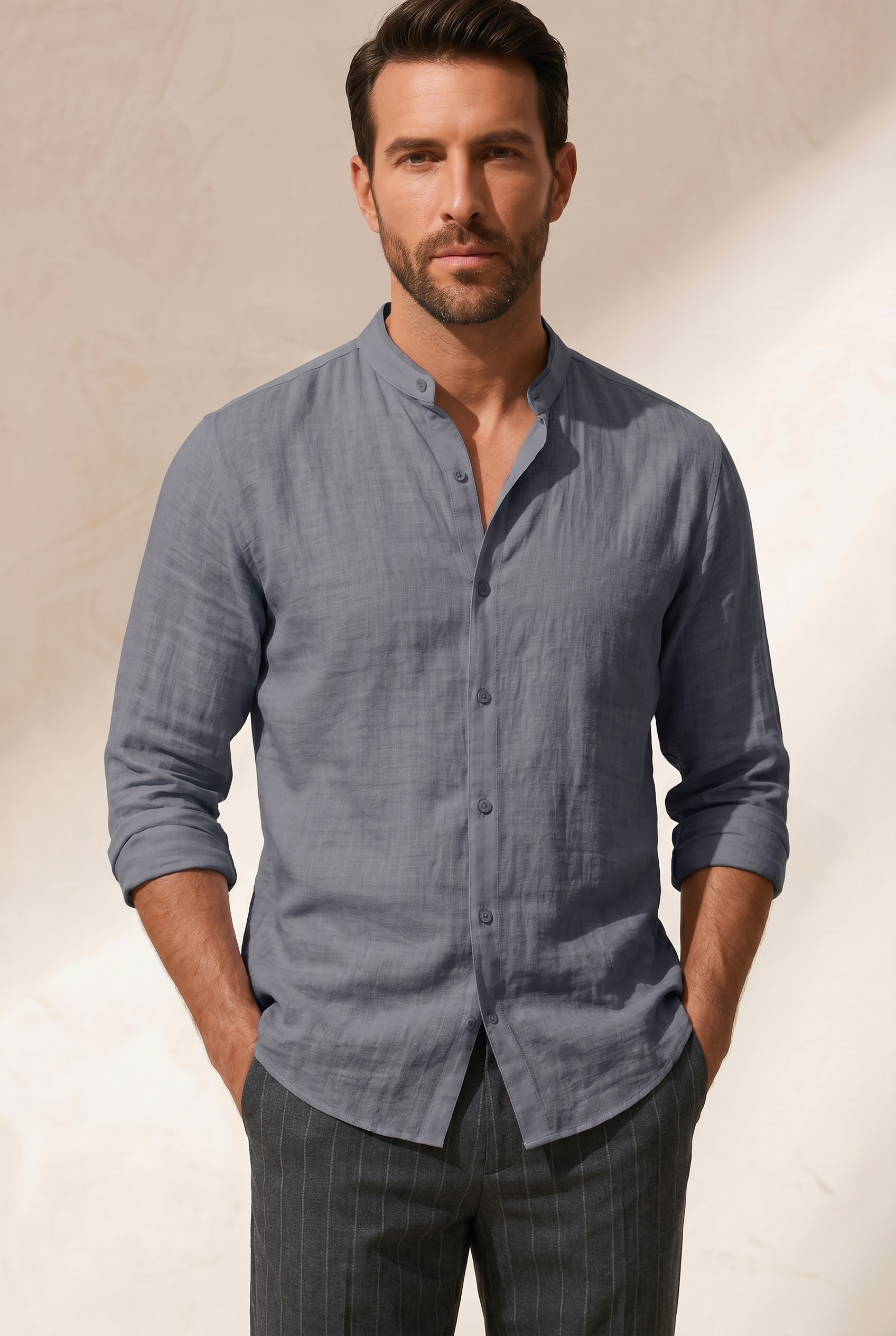 Valerio™ | Camisa de Algodón y Lino