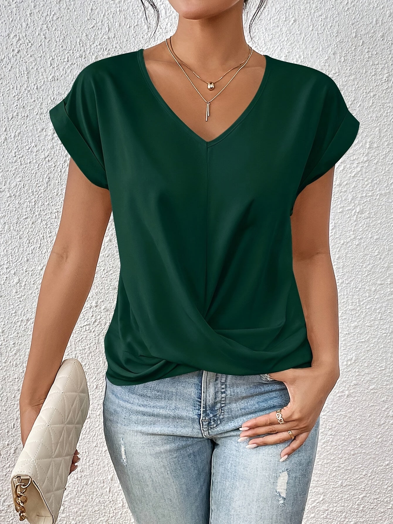 Blusa Cleo de Escote en V