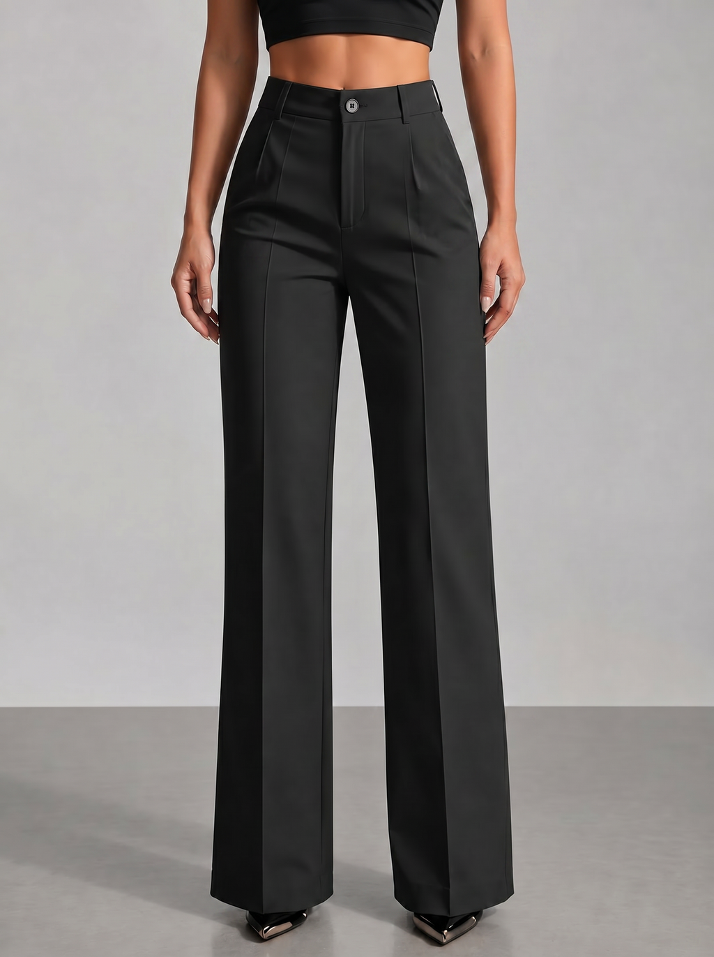 Élise™ | Pantalón de Traje de Cintura Alta