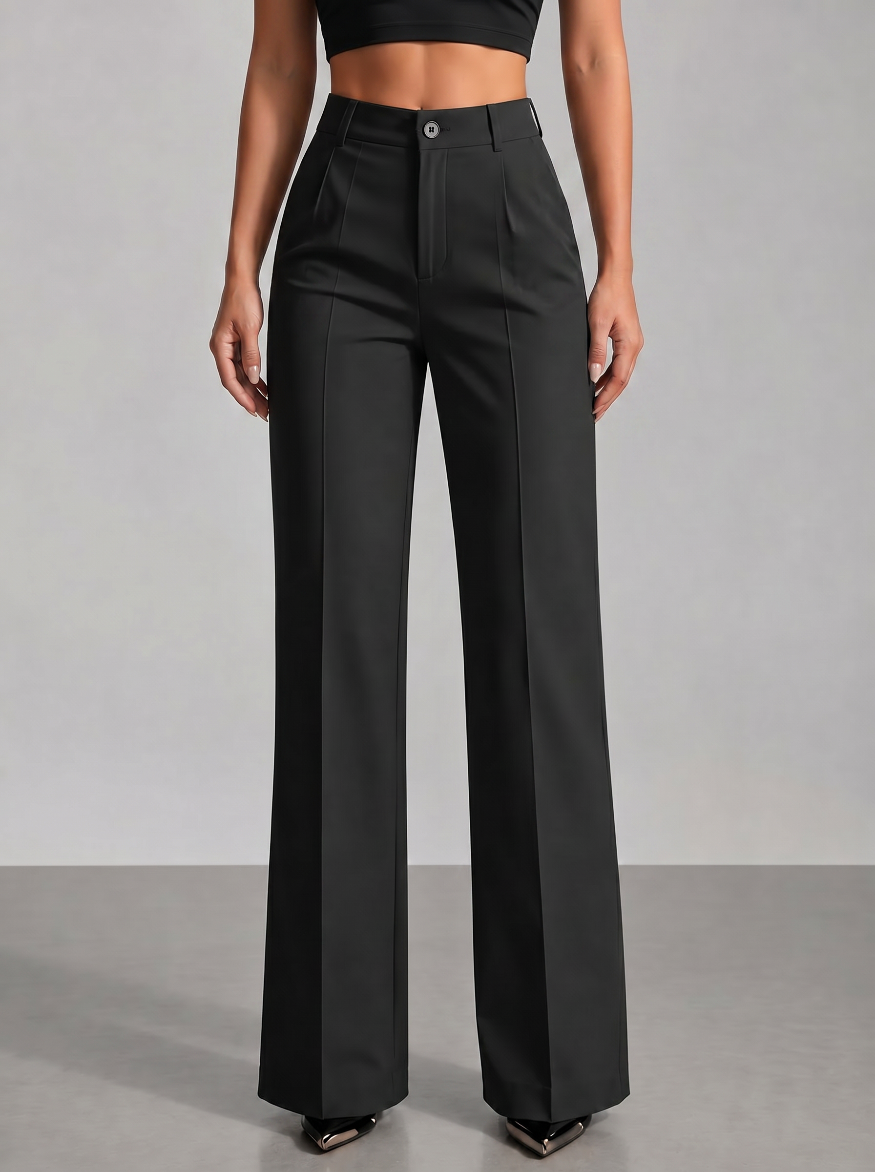 Élise™ | Pantalón de Traje de Cintura Alta