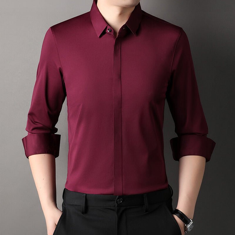 Mitchel | Camisa elástica sin arrugas para hombre