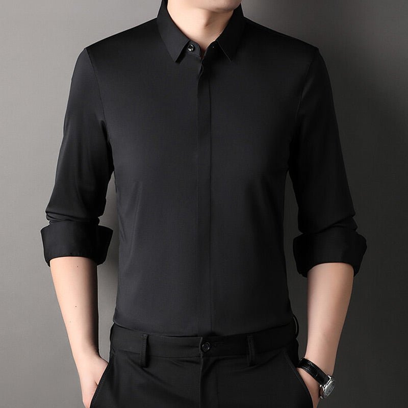 Mitchel | Camisa elástica sin arrugas para hombre