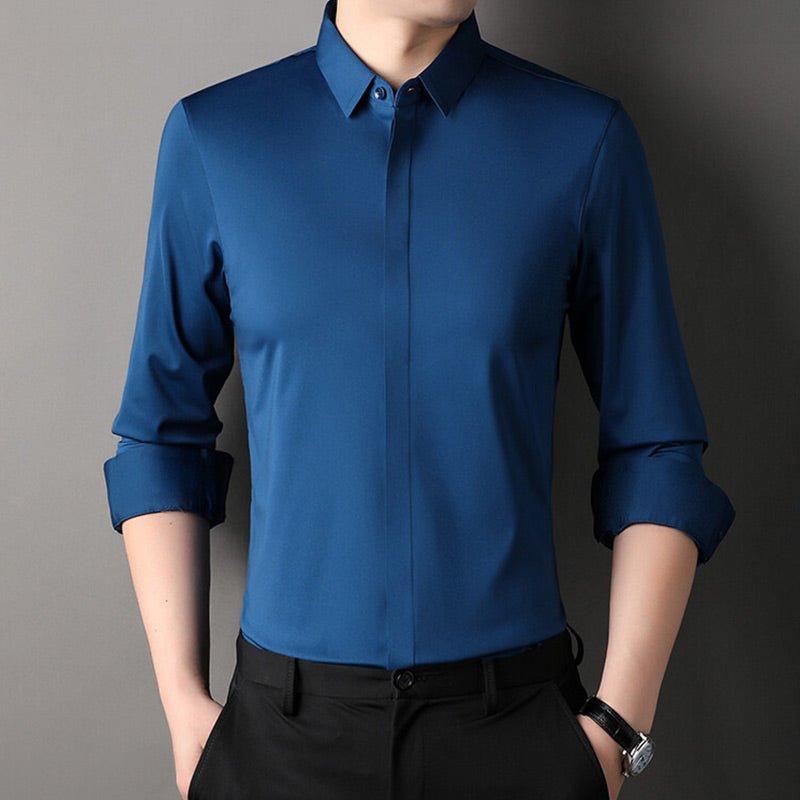 Mitchel | Camisa elástica sin arrugas para hombre