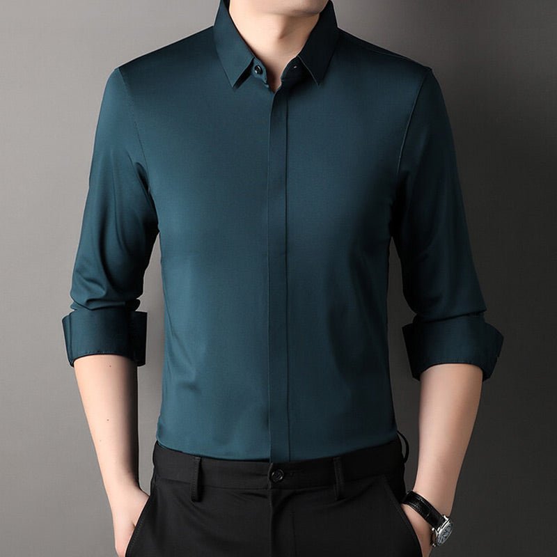 Mitchel | Camisa elástica sin arrugas para hombre
