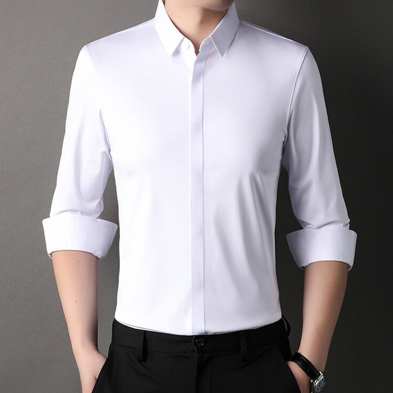 Mitchel | Camisa elástica sin arrugas para hombre