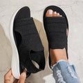 Zina™ | Sandalias con plataforma de punto transpirable para mujer